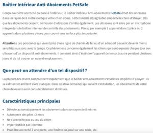 PETSAFE SYSTEME ANTI-ABOIEMENT ULTRASON INTERIEUR