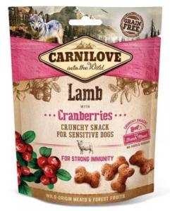 CARNILOVE - SNACK DOG -CRUNCHY SNACK LAMB WITH CRANBERRIES WITH FRESH MEAT - 200GR